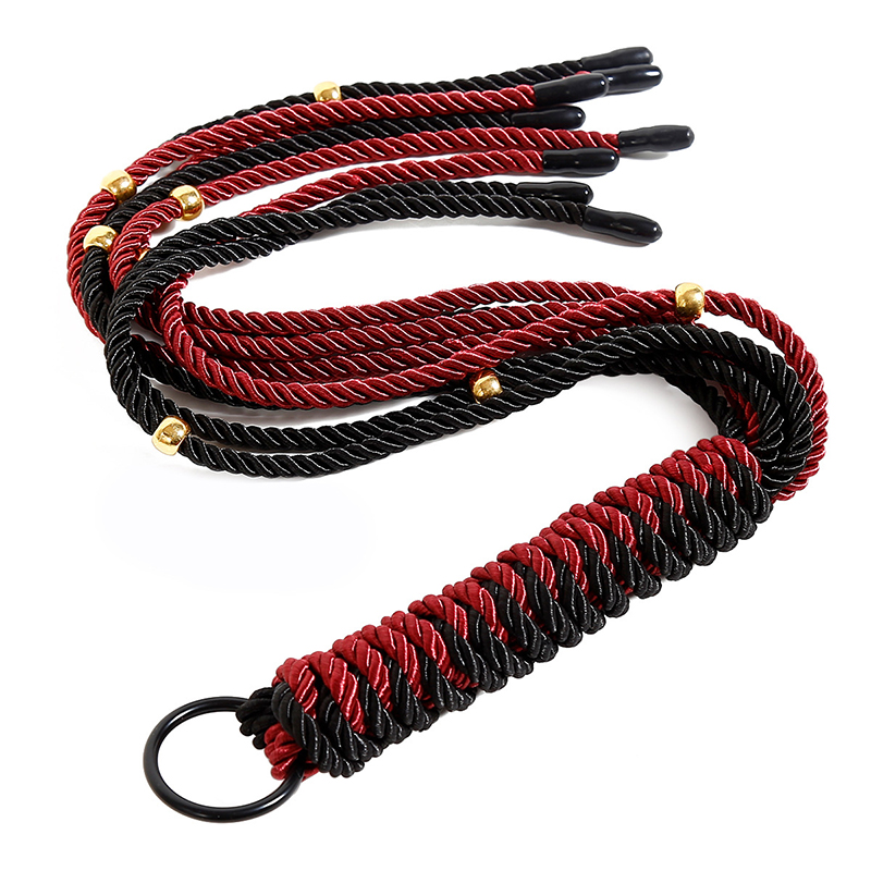 Riding Crop Dressage - 63cm Red and Black Double Match
