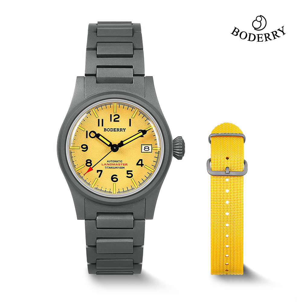 Outdoor Sport Field - Boderry LANDMASTER Field Titanium Watch 100M