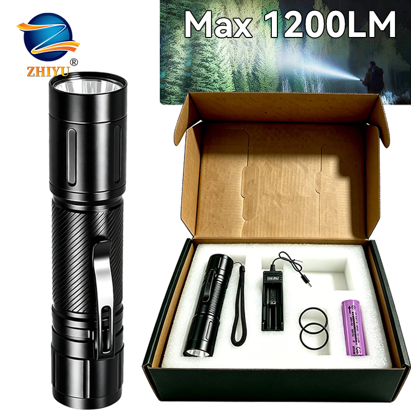 1200LM Fixed Focus LED Flashli - Outdoor Spotlight ulasan dan harga