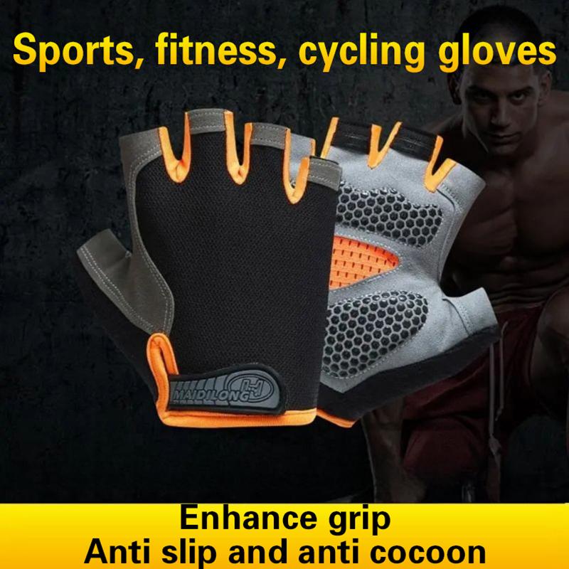Hot Half Finger Cycling Gloves - Outdoor Sport Gloves ulasan dan harga