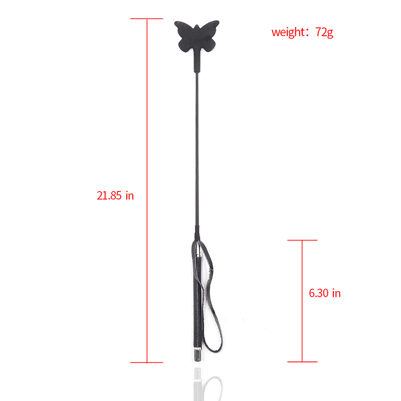 55CM Black Silicone Butterfly  - Riding Crop Dressage ulasan dan harga