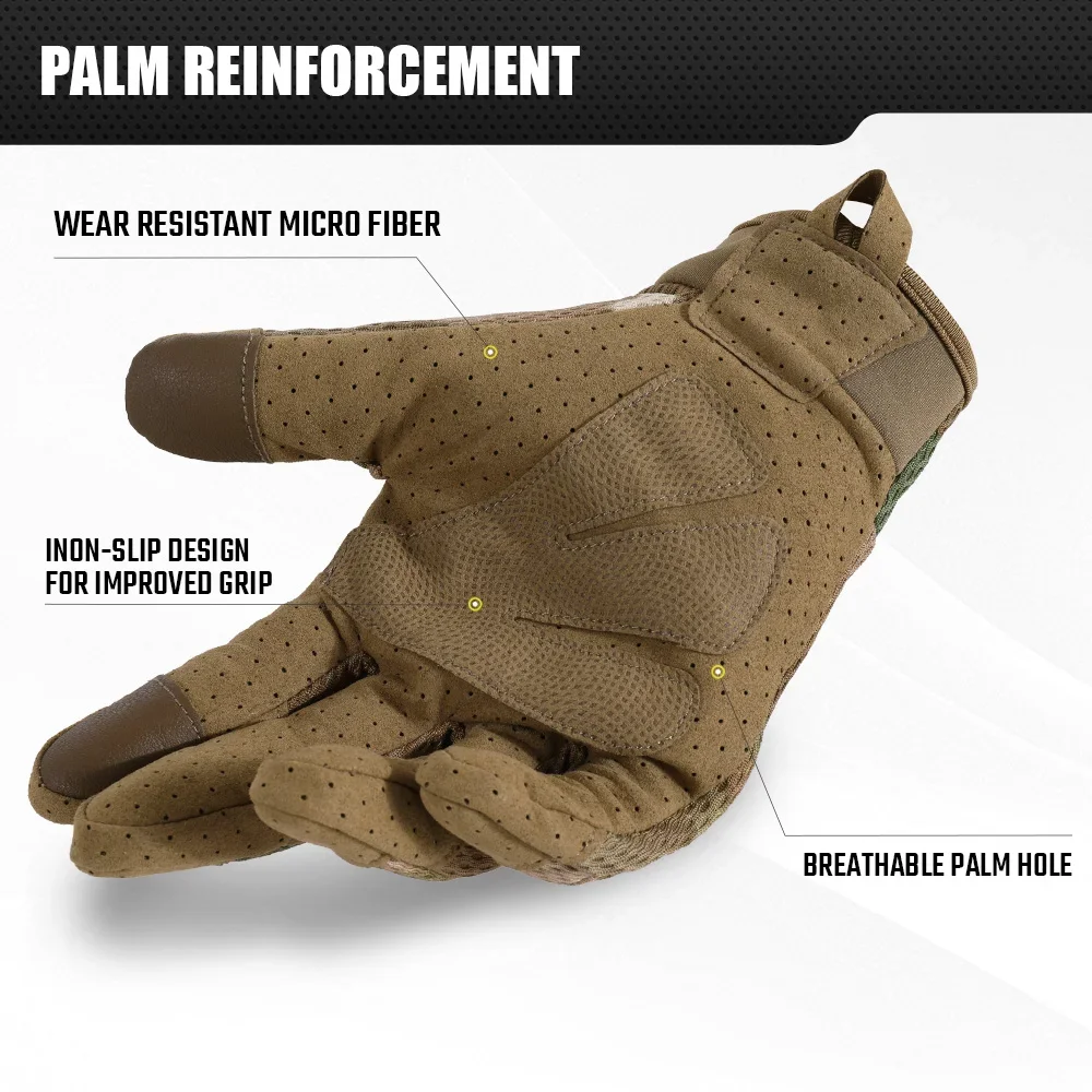 Camo Touch Screen Tactical Glo - Outdoor Sport Gloves ulasan dan harga