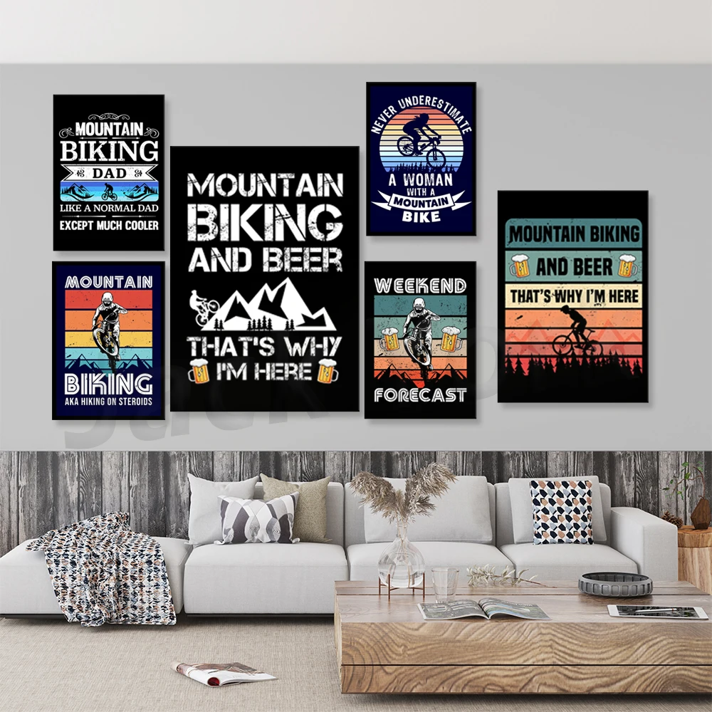 Go Mountain Bike Print Canvas  - Outdoor Sport Live ulasan dan harga