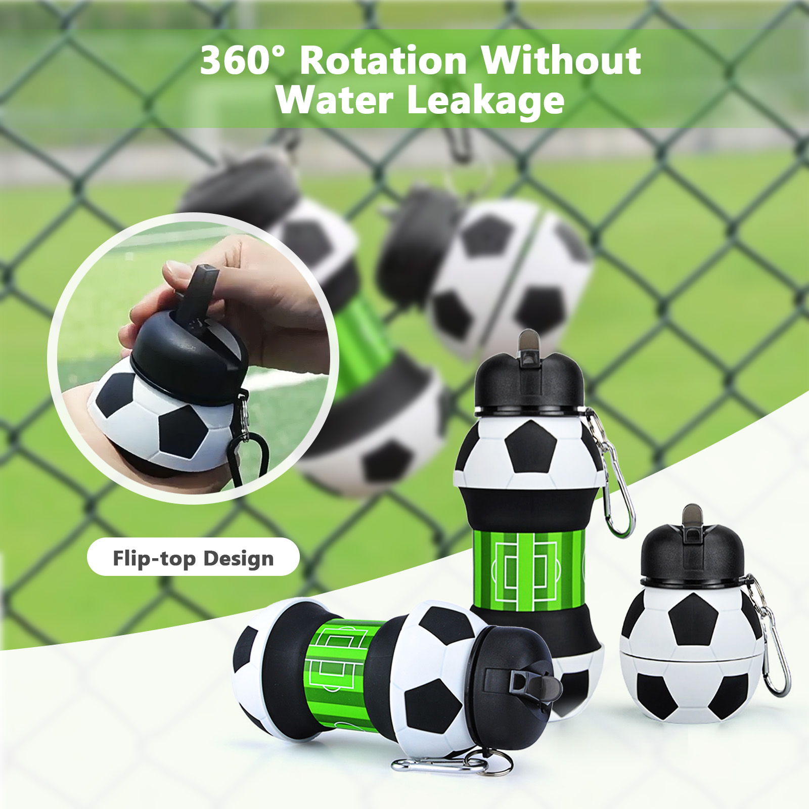 550ml Foldable Football Water  - Outdoor Sport Field ulasan dan harga
